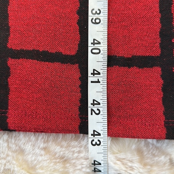 Zara | Black & Red Checkered MIDI Dress - Picture 11 of 13